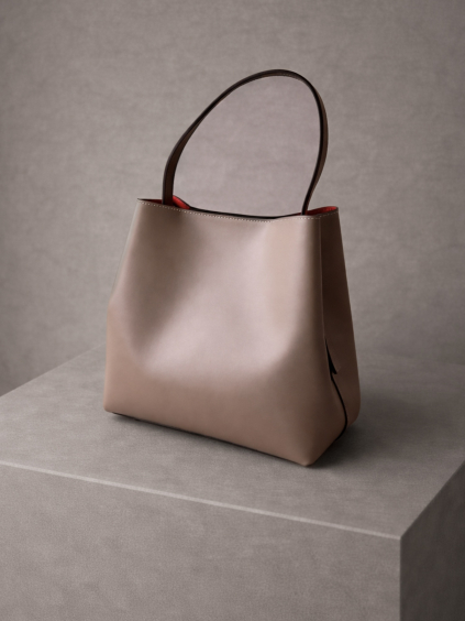 Béžová kožená jednoduchá kabelka JEOLANI (Veľkosť ONESIZE)