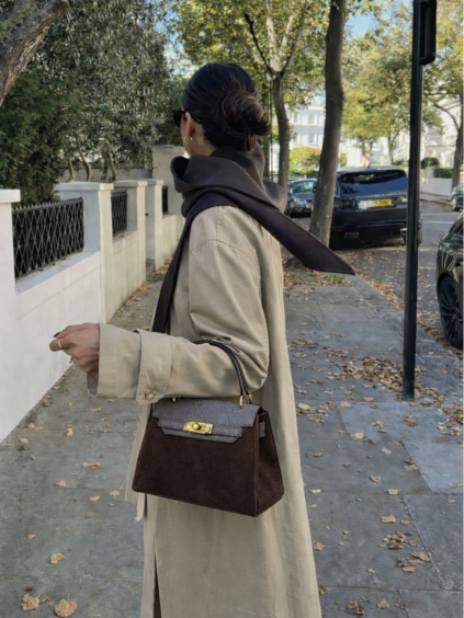 Hnedá semišová kabelka TRALOMI