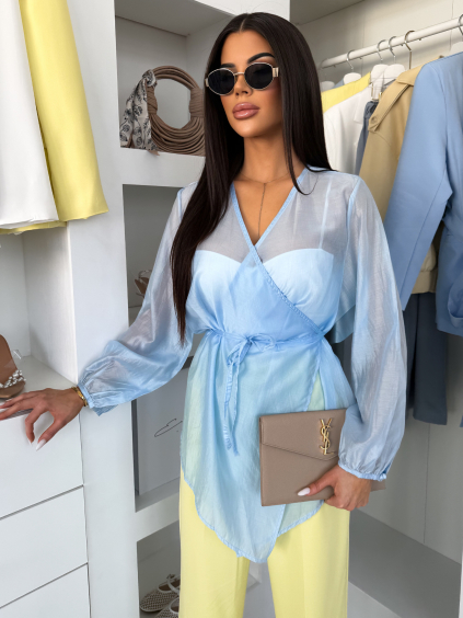 Modrý zavazovací top BENDIX (Veľkosť ONESIZE)