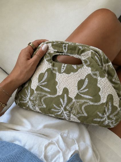 Khaki letní stylová kabelka ERINEX (Veľkosť ONESIZE)