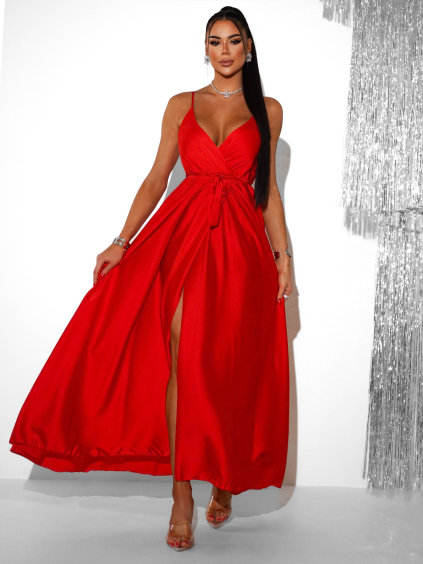 30681 7 cervene elegantni dlouhe saty fairytale