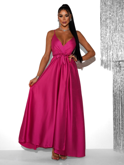 51453 2 ruzove elegantni dlouhe saty fairytale