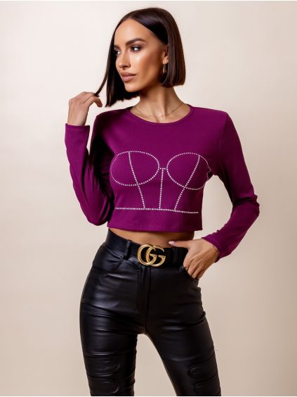 58413 1 fialovy crop top afra s kaminky