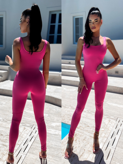 
                    
                          Ružový elegantný overal SALENTIN                    
                