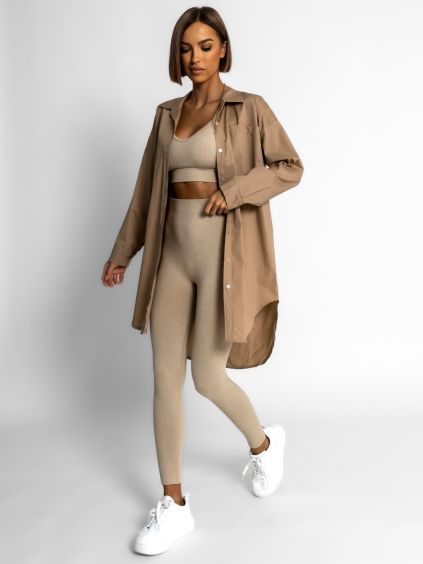 74804 14 svetle hneda oversize kosile want s kapsickou