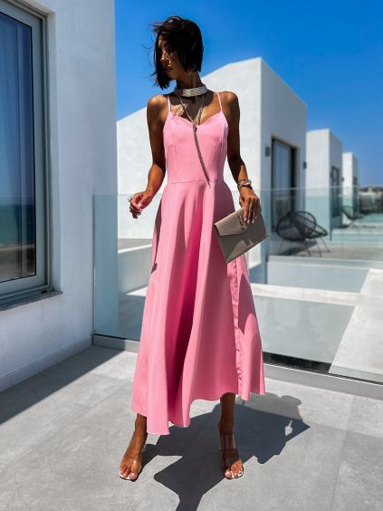 75068 5 ruzove elegantni dlouhe saty zuzali