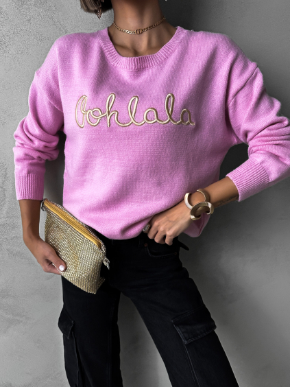 Ružový štýlový svetrík JUNGKOOK