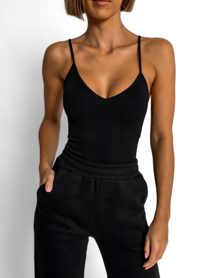 Černé basic stahovací  elastické body BOLTANY (Veľkosť M/L)