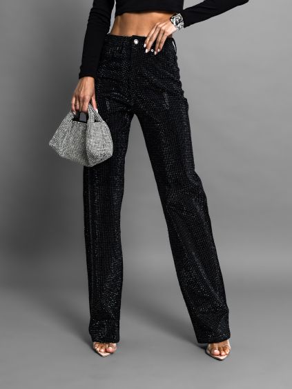 102498 3 cerne luxusni trpytive wide leg dziny tyron s kaminky