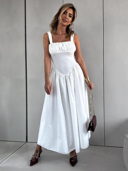 108019 1 bile dlouhe rasene trendy saty pelyt