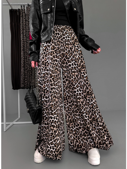 Leopardie extra široké nohavice DONAH
