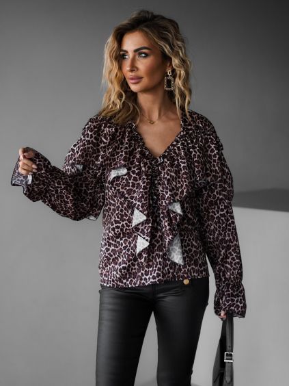 115923 2 leopardi elegantni halenka kingar s volany