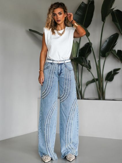 116805 modre stylove siroke wide leg dziny trinha s perlickami