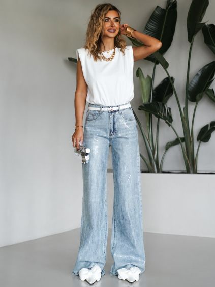 116814 modre siroke trpytive wide leg dziny lananh