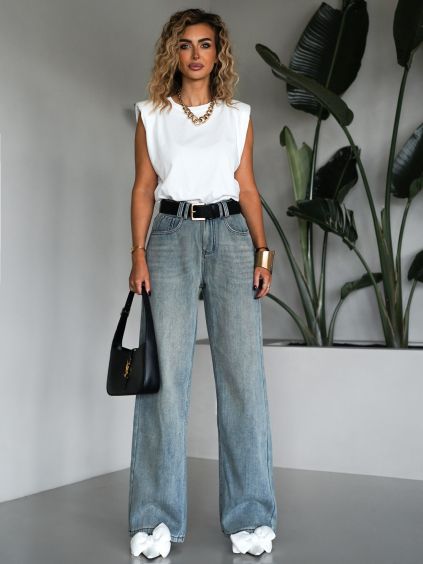 116808 modre vyteplene siroke wide leg dziny khiem