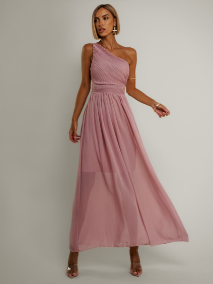 118446 staroruzove elegantni dlouhe saty float