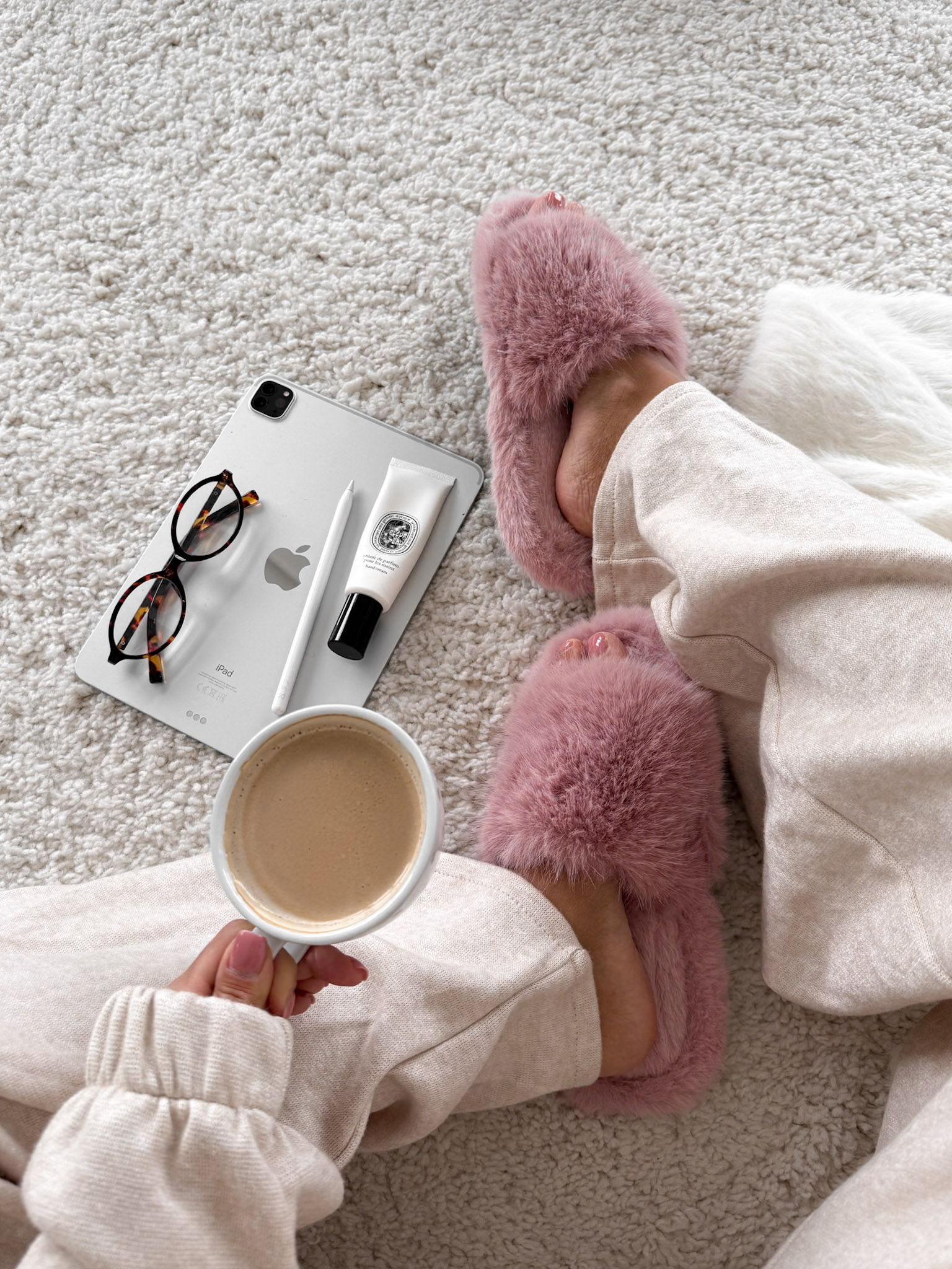 Ružové huňaté šľapky PUFFY Veľkosť: 36-37