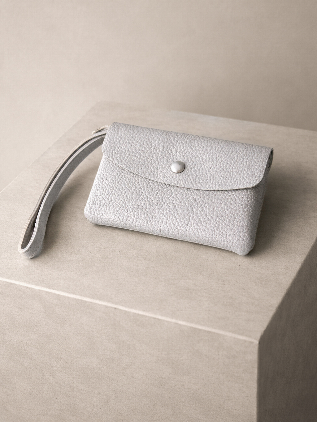 Šedá malá koženková peňaženka FRALEVO Veľkosť: ONESIZE