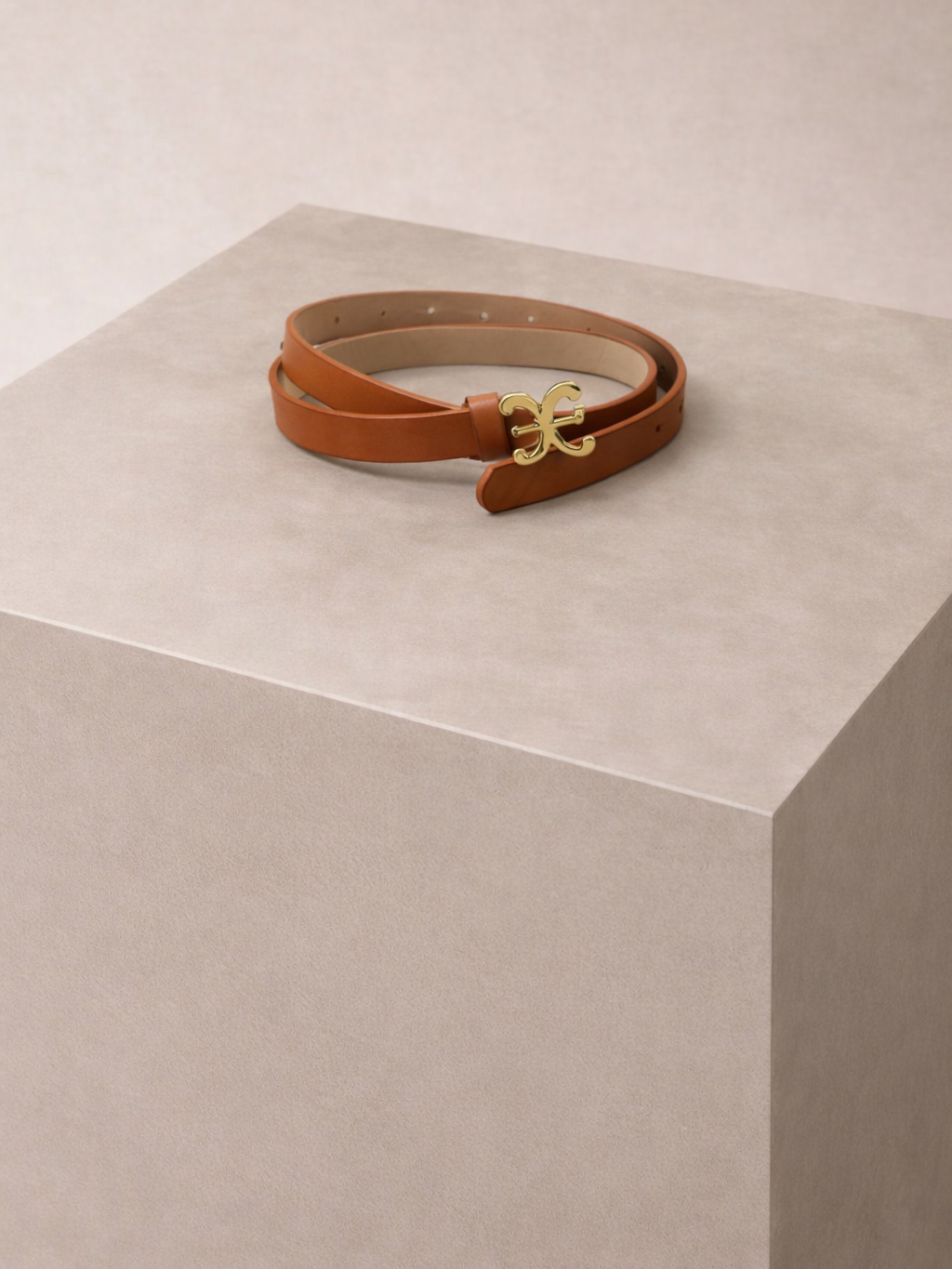 Hnedý hladký opasok DELEXI Veľkosť: ONESIZE