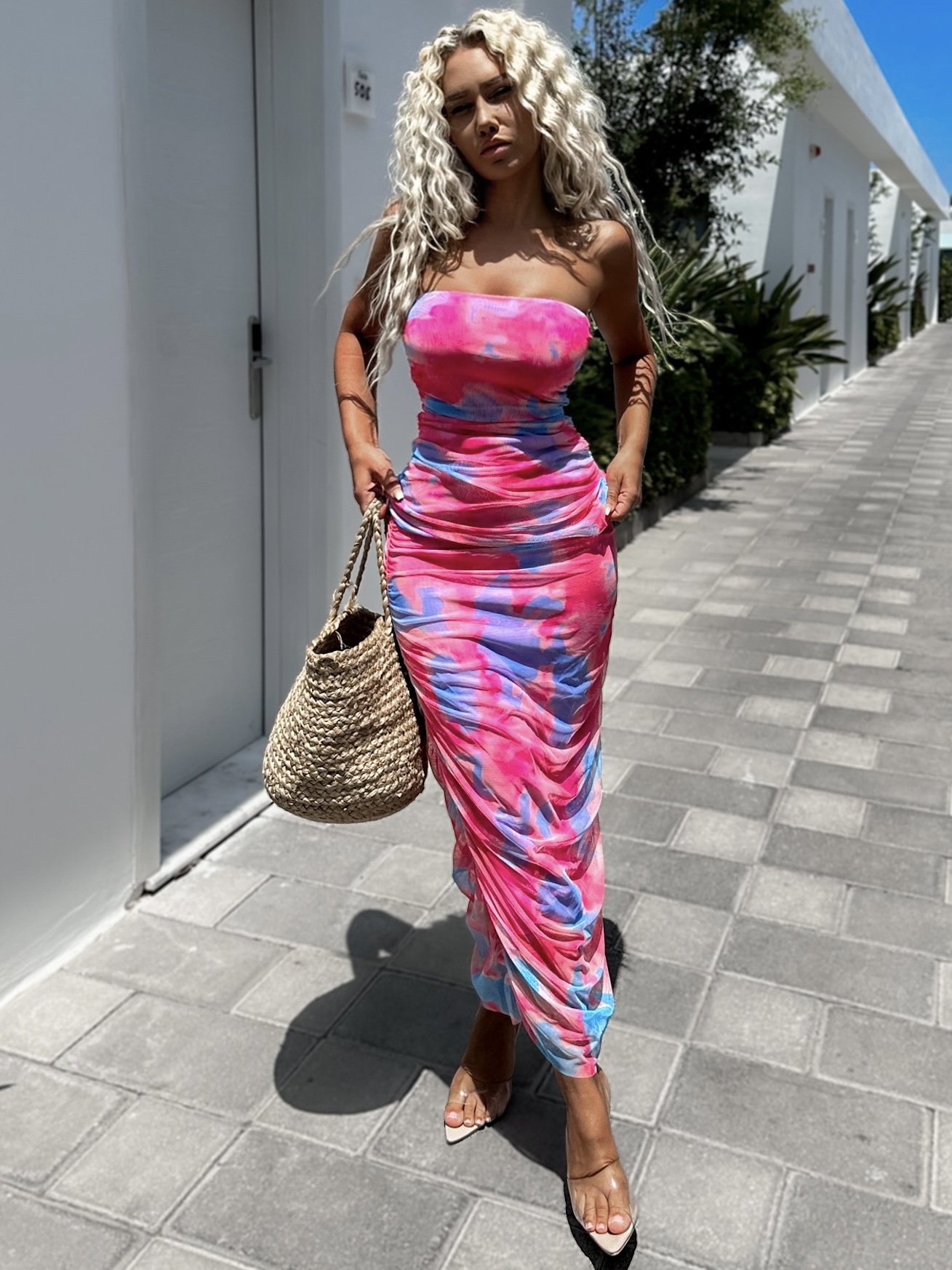 Ružový dvojdielny komplet KOLORA Veľkosť: ONESIZE