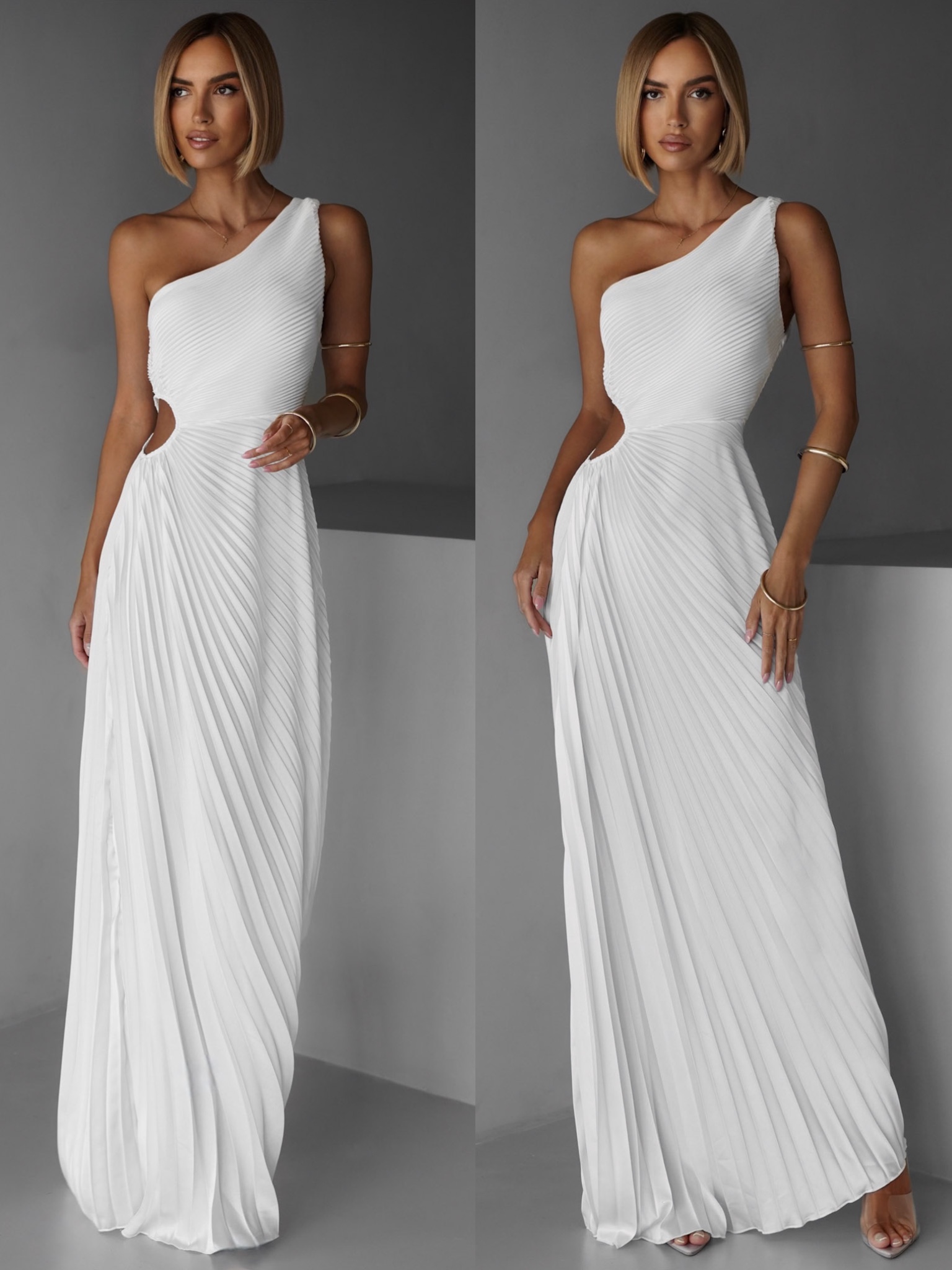 Biele elegantné šaty SUNTILS Veľkosť: ONESIZE