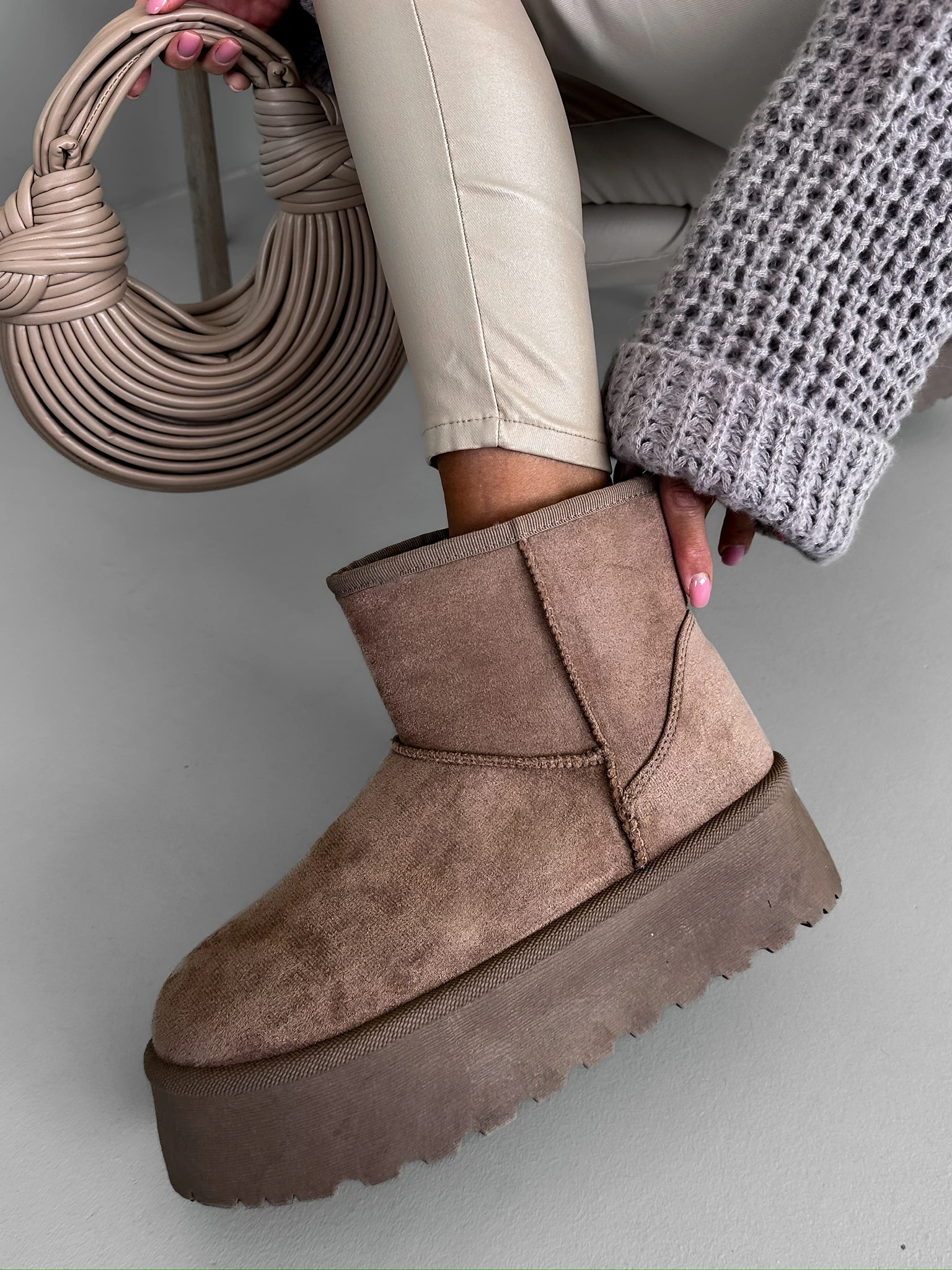 Hnedé válenky STERIE s platformou Veľkosť: 41