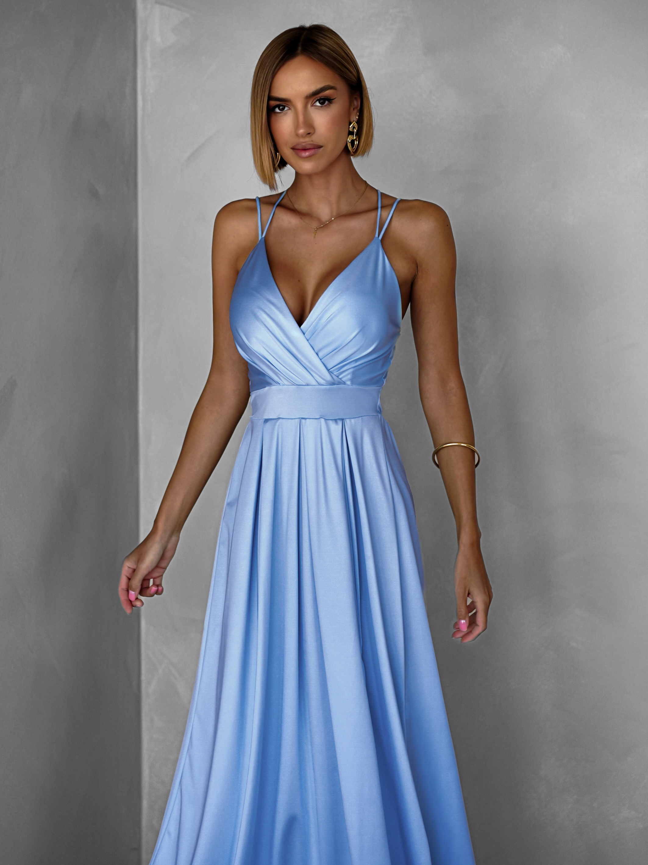 Nezábudkové elegantné šaty SAURANA Veľkosť: ONESIZE