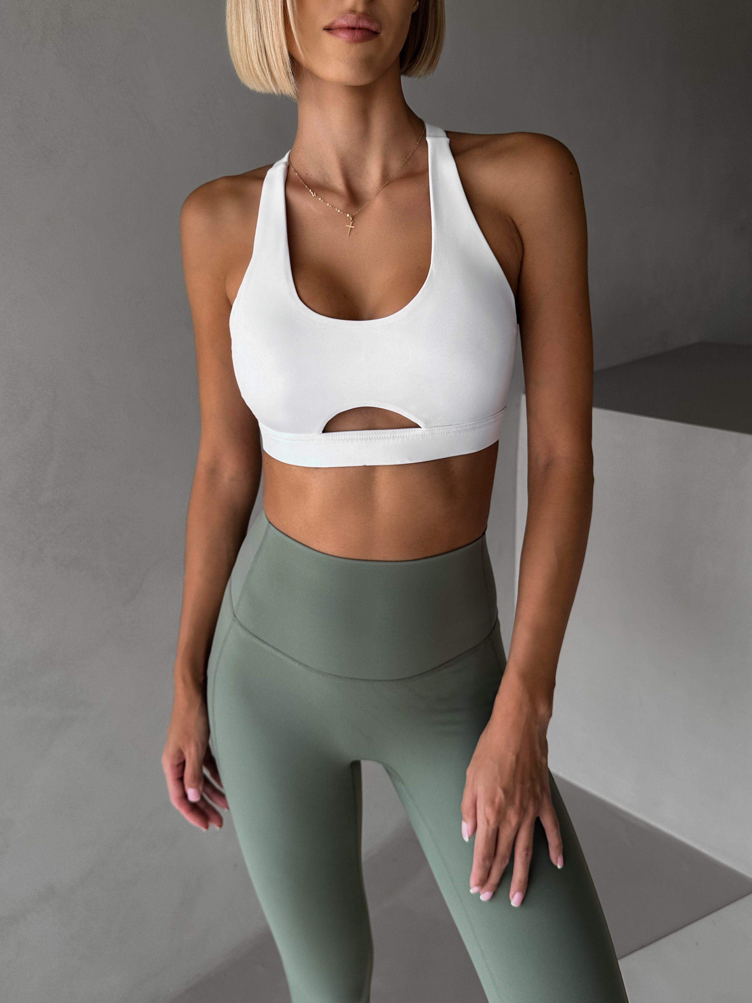 Biela športová joga podprsenka VEBINE Veľkosť: S