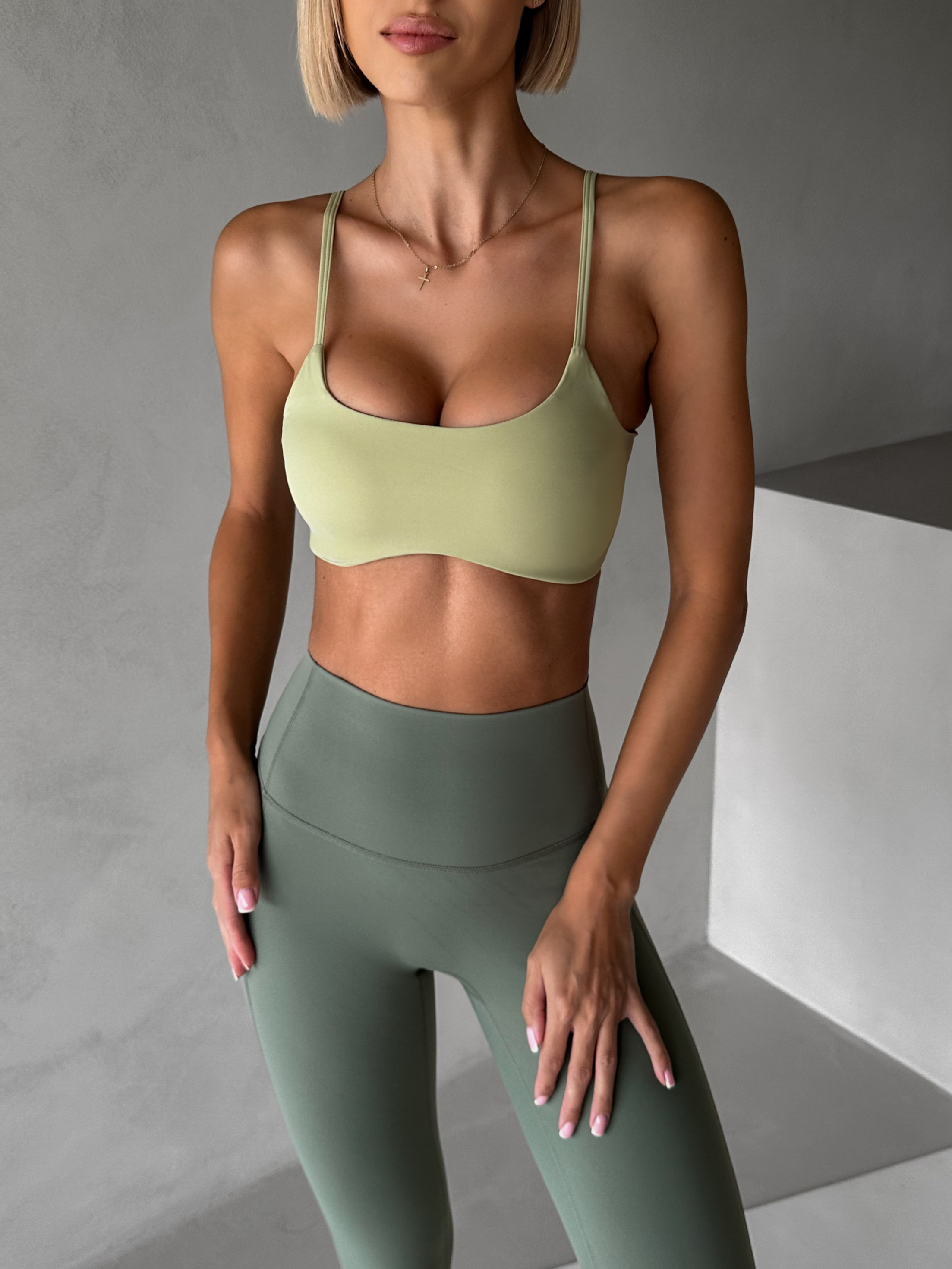 Zelená športová joga podprsenka KOWALA Veľkosť: L