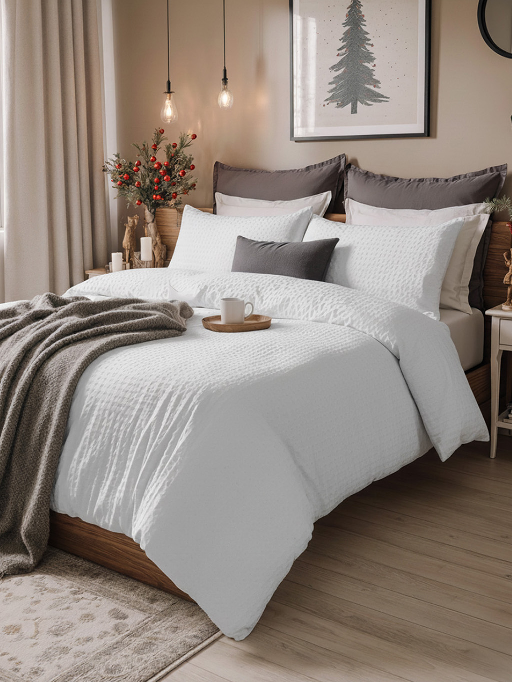 Biele krepové obliečky BIANCO - 140x200 | 70x90 Veľkosť: 140x200 + 70x90