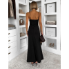 Černý elegantní dlouhý komplet set ARIVELLE (Veľkosť ONESIZE)