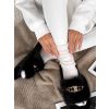 Černé huňaté domácí pantofle SOFTIES (Veľkosť 36-37)