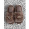 Hnědé huňaté domácí pantofle SOFTIES (Veľkosť 36-37)