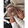 Hnědé huňaté domácí pantofle SOFTIES (Veľkosť 36-37)