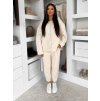 Krémová bavlněná pohodlná oversize mikina SILKY (Veľkosť ONESIZE)