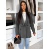 Šedé společenské oversized sako GARMONI (Veľkosť ONESIZE)