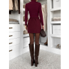 Vínová krátka sukňa GLIMARO na zips