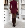 Vínová krátká sukně GLIMARO na zip (Veľkosť ONESIZE)