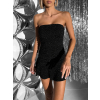 Čierne mini krátke koktailové šaty DRELANI
