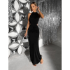 Čierne spoločenské dlhé šaty FUREVO