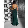 Smaragdové dlouhé vázací variabilní společenské šaty CUPAUCA (Veľkosť ONESIZE)