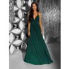Smaragdové dlouhé vázací variabilní společenské šaty CUPAUCA (Veľkosť ONESIZE)
