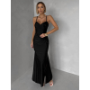 Čierne spoločenské dlhé šaty ALVEA