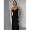 Čierne spoločenské dlhé šaty ALVEA