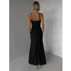 Čierne spoločenské dlhé šaty ALVEA