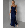 Tmavomodré spoločenské dlhé šaty ALVEA