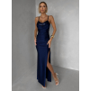 Tmavomodré spoločenské dlhé šaty FAYELA