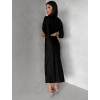 Čierne asymetrické midi šaty BAJRO