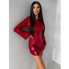 Červené flitrované koktailové šaty ELYSIA s kraťaskami