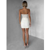 Krémové korzetové mini šaty NOMASHI